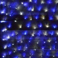 Samuel Alexander Premier 3.5M X 1.2M 360 Led Multi Action Christmas Net Window Light Blue & White