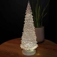 30cm Dual Power LED Water Spinner Christmas Tree With Warm White LEDs