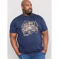 D555 Big Mens Jeep Printed T-Shirt Official Licensed Product 2XL-6XL (601221-K)
