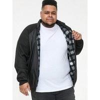 D555 Big Mens Hybrid Knitted Jacket With Bonded Fleece Lining 2XL-6XL (301611-K)