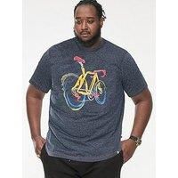 D555 Duke Big Mens Printed T-Shirt Bicycle Print 2XL 3XL 4XL 5XL 6XL (601602)