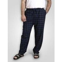D555 CHATHAM Loungewear Trouser For Men in Navy Check, 2XL-6XL