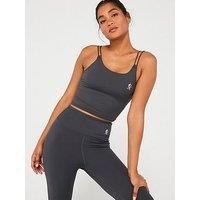 Gym King Womens 365 Long Line Tank Sports Bra - Grey