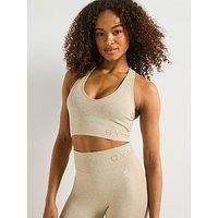 Gym King Women'S Formation Rib Bra - Beige