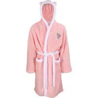 Disney Womens Aristocats Marie Dressing Gown Fleece Supersoft Hooded Robe Pink S-M