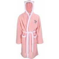 Disney Womens Aristocats Marie Dressing Gown Fleece Supersoft Hooded Robe Pink L-XL