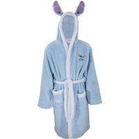 Disney Lilo & Stich Womens Dressing Gown Supersoft Fleece Stitch Robe Blue L-XL