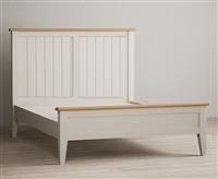 Weymouth Oak and Soft White Painted Double Bed
