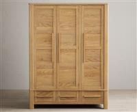 Eclipse Solid Oak Triple Wardrobe