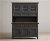 Francis Oak and Charcoal Grey Painted Large Dresser