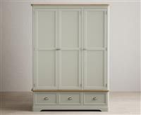 Bridstow Soft Green Painted Triple Wardrobe