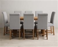 York 120cm Solid Oak Dining Table with 4 Natural Chairs