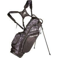 Benross Pro 5 Golf Stand Bag with 6-Way Club Divider & Travel Support Rod - Lightweight Water-Resistant Carry Bag with Dual Straps & 5 Pockets - Black Camo