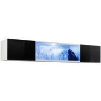 Arte-N Fly 52 Display Cabinet - Black Gloss and White Matt