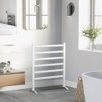 6 Bar Electric Towel Warmer, Aluminum Wall Mounted & Free Standing