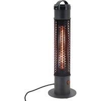 Outsunny Table Top Patio Tower Heater, 1.2kW Infrared Outdoor Electric Heater with IP54 Rated Weather Resistance, Tip Over Safety Switch, 1.8 m Power Cord, £20 x 65 cm