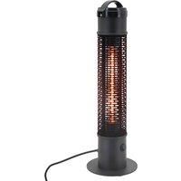 Outsunny Table Top Patio Heater, 1.2kW Infrared Outdoor Electric Heater with IP54 Rated Weather Resistance, Tip Over Safety Switch F20 x 65 cm