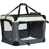 Foldable Pet Carrier Dog Cage w/ Cushion for XS/S/M/L Dogs