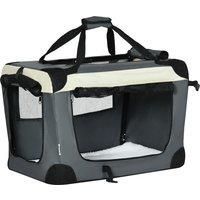 Foldable Pet Carrier Dog Cage w/ Cushion for XS/S/M/L Dogs