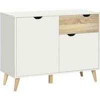 HOMCOM Free Standing Sideboard Storage Cabinet Accent Cupboard With Drawer