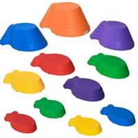Outsunny Kids Balance Stepping Stones - Multicoloured