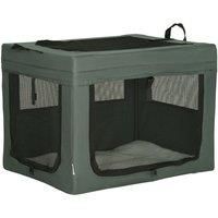 PawHut 69cm Pet Carrier, Cat Carrier Cat Bag, Pet Travel Bag w/Cushion, Carry Bag, for Miniature and Small Dogs - Grey