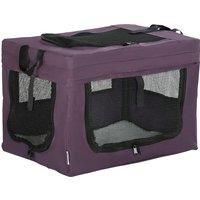 PawHut 48.5cm Pet Carrier, Cat Carrier Cat Bag, Pet Travel Bag w/ Cushion, Carry Bag, for Miniature Dogs - Purple