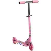 Scooter for Kids Ages 3-7 W/ Lights Music Adjustable Height Folding Frame - Pink