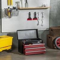 3 Drawer Tool Chest Lockable Tool Box w/ Ball Bearing Runners