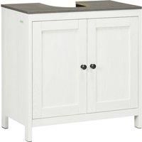 Freestanding Bathroom Under Sink Cabinet with Doors Adjustable Shelf
