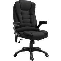 Executive Reclining Chair w/ Heating Massage Points Relaxing Headrest Black