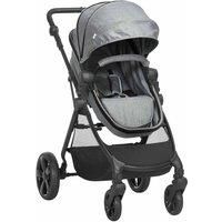 Homcom Two-in-one Foldable Pushchair W/ Reversible Seat, Sun Canopy Grey
