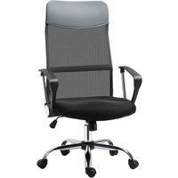 HOMCOM Executive Office Chair High Back Mesh Back Seat Desk Chairs Black
