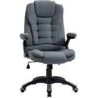 Vinsetto Ergonomic Office Chair Comfortable Desk Chair with Armrests Adjustable Height Reclining and Tilt Function Dark Grey