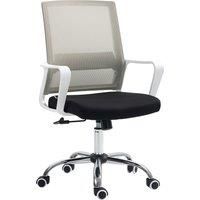 Ergonomic Office Chair Adjustable Height Mesh Chair with Swivel Wheels Black