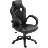 Vinsetto Racing Gaming Chair Swivel Home Office Gamer Chair With Wheels Black