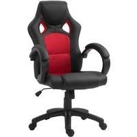 Vinsetto Racing Gaming Chair Swivel Home Office Gamer Chair With Wheels Black