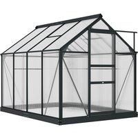 Polycarbonate Walk-In Garden Greenhouse Aluminium Frame w/ Slide Door