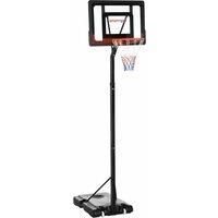 Sportnow 2.1-2.6M Basketball Hoop And Stand W/ Weighted Base And Wheels