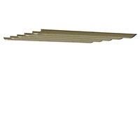 Outsunny Retractable Pergola Shade Cover, Replacement Canopy Fabric for 3 x 3 (m) Pergola, Gazebo Retractable Roof, Tan