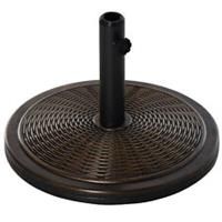 Outsunny Cantilever Offset Umbrella Base Cement Parasol Stand, Black