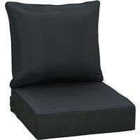 Outsunny Outdoor Seat and Back Cushion Set Patio Deep Seating Chair Replacement Cushion