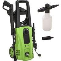 DURHAND 1800W High Pressure Washer, 150 Bar Pressure, 510 L/h Flow, High-Performance Portable Power Washer Jet Wash Cleaner for Garden, Car, Green