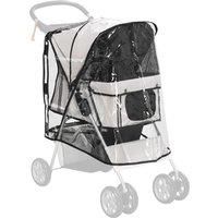 PawHut Dog Stroller Rain Cover, with Rear Entry