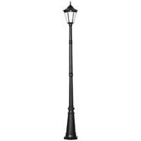 Outsunny 2.4m Garden Lamp Post Light LED Solar Powered Patio Path Lighting Lamp