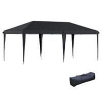 Outsunny 3 x 6 m Pop Up Gazebo Patio Party Event Heavy Duty Canopy Black