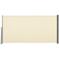 Outsunny 3x1.6M Retractable Side Awning Screen Fence Patio Privacy Divider Cream