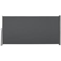 Outsunny 3x1.6M Retractable Side Awning Screen Fence Patio Privacy Divider Grey