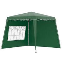 Outsunny 2.4 x 2.4m UV50+ Pop Up Gazebo Canopy Tent with Carry Bag, Green