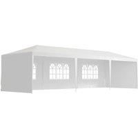 Outsunny 9 x 3m Garden Gazebo Marquee Party Wedding Tent Canopy - White